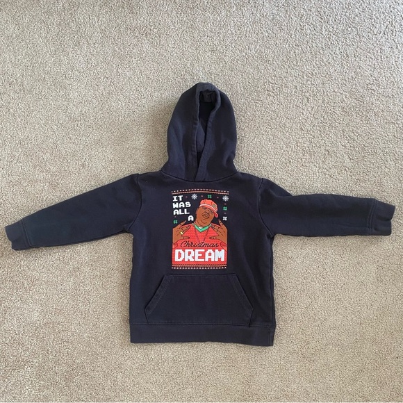 Notorious BIG It Was‎ All A Christmas Dream Youth 4 Sweatshirt Hoodie Biggie - Picture 1 of 8